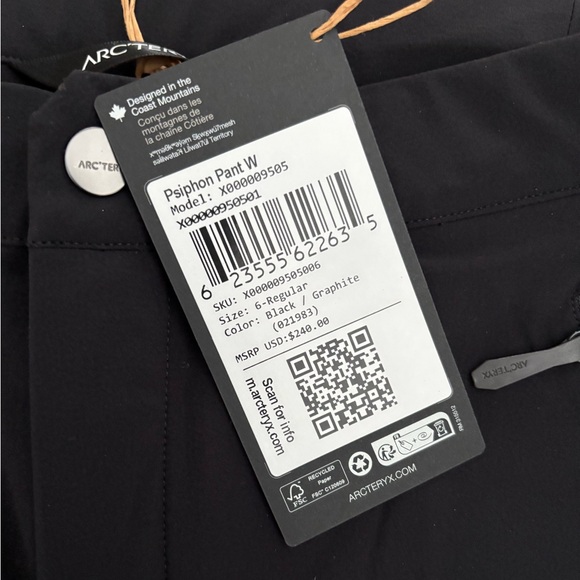 Arcteryx psiphon soft shell pant. New with tags - Picture 2 of 2